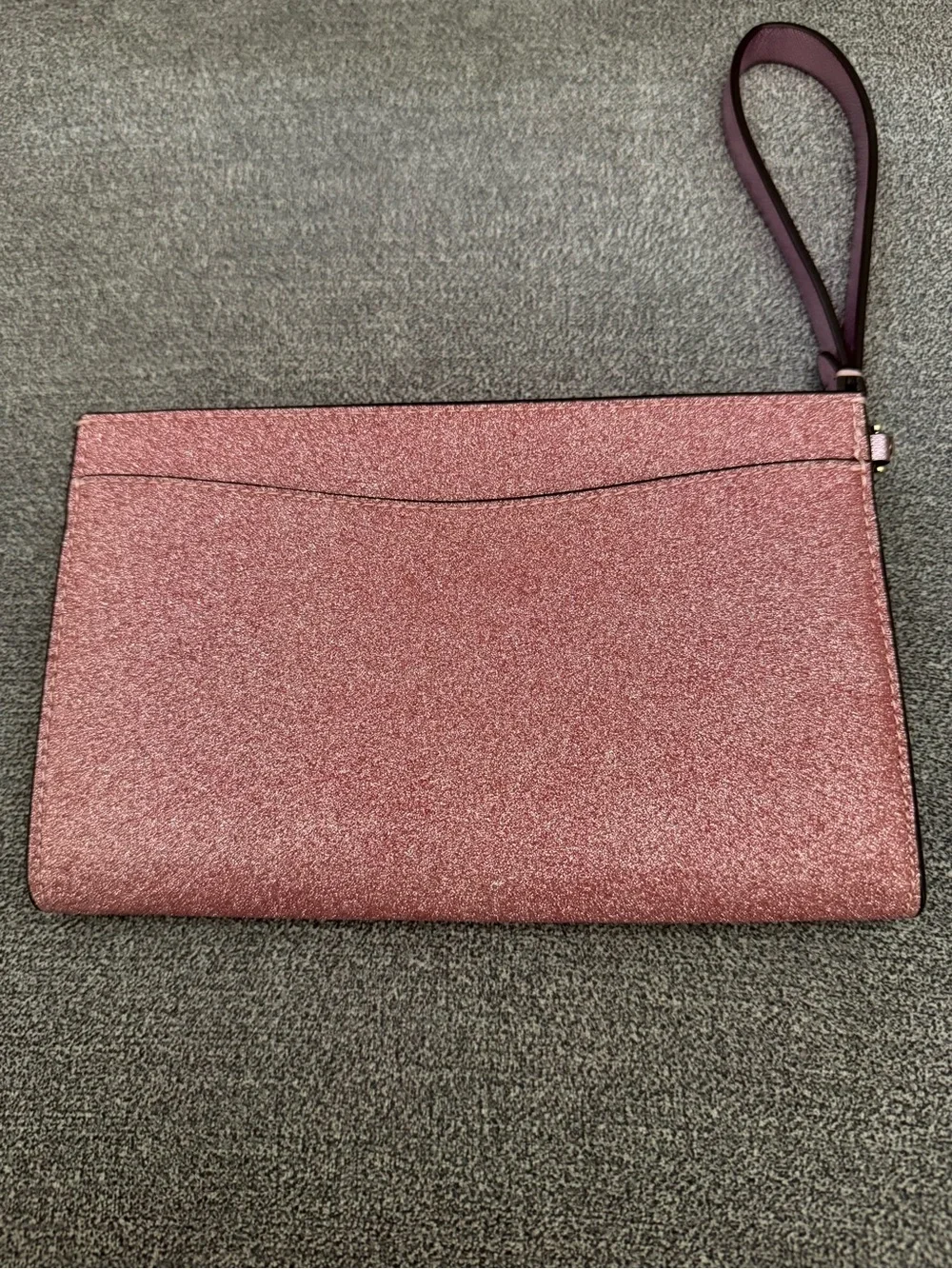 Kate Spade Rose Pink Glitter Wristlet Clutch